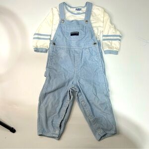 Vintage Oshkosh B’Gosh corduroy blue overalls 24month 100% cotton
